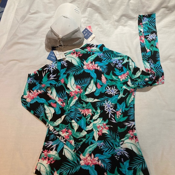 Women’s Tommy Bahama L/S Golf Shirt! Size small, plus hat! NWT! - Picture 6 of 10